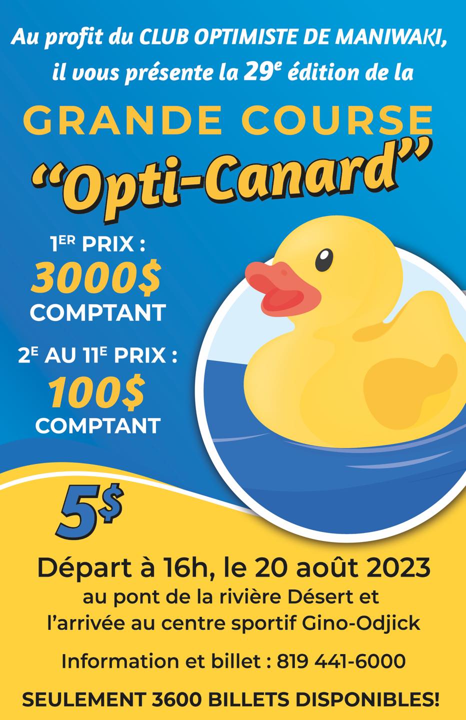29e édition de la grande course Opti-Canard